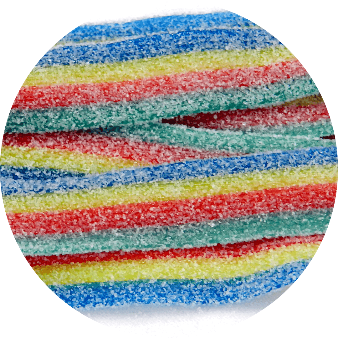 Rainbow Sour Belts - Ready Set Candy
